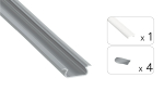 TEKKNI SELDE Set, silver, frozen cover, 2.02 m